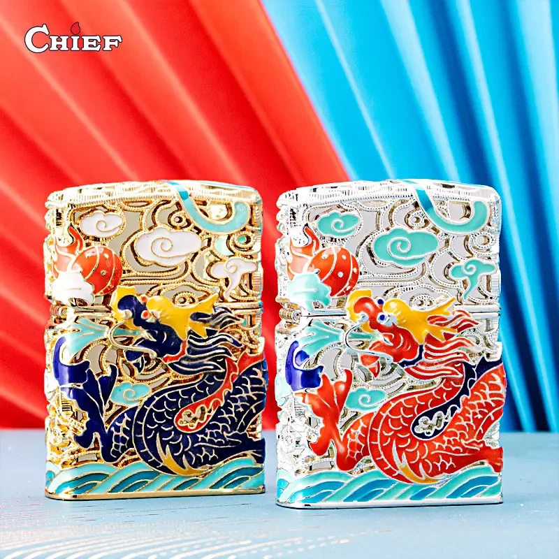 首领原装国潮风珐琅彩盔甲机龙珠创意个性高档礼盒立体夜光浮雕