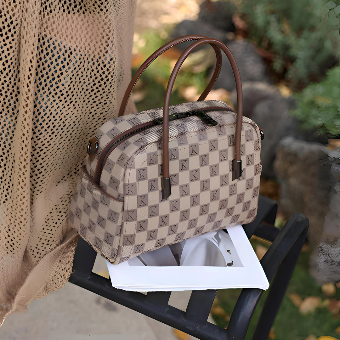 【艾薇思曼】2025新款时尚经典女包枕头包女士棋盘格休闲单肩斜挎包