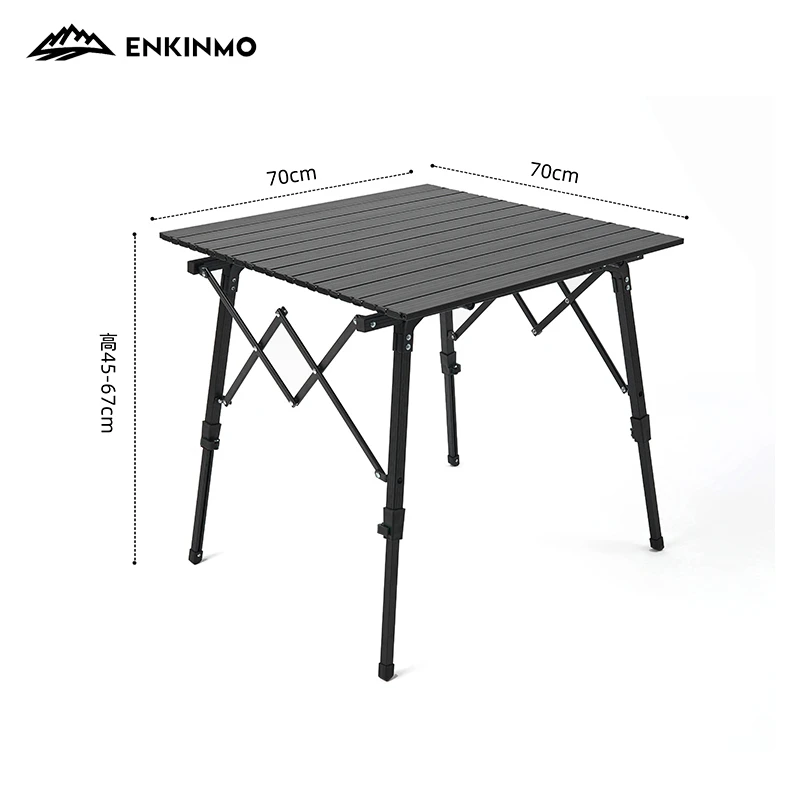 ENKINMO恩可莫户外折叠桌便携桌椅铝合金蛋卷桌超轻野餐露营