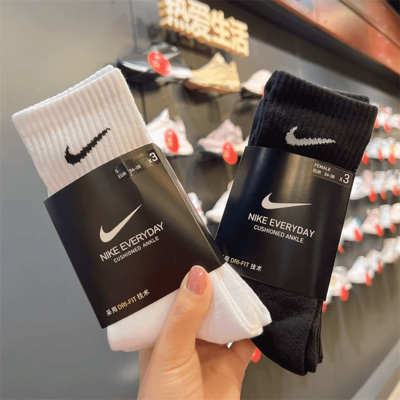 Nike/耐克袜子纯棉毛巾底短中筒长筒保暖透气男女百搭篮球运动袜n
