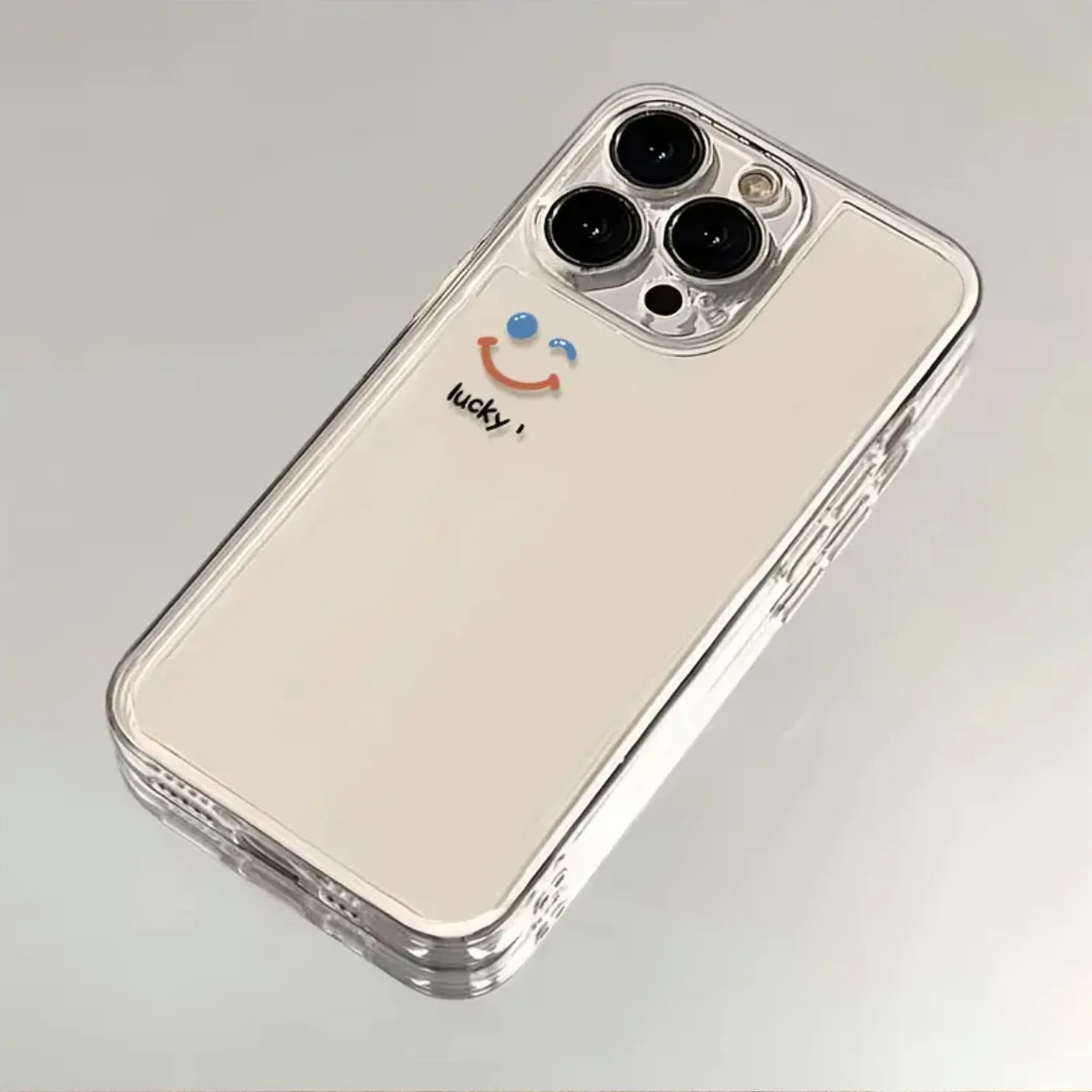 简约微笑彩色iphone15苹果手机壳14promax软胶13pro透明12/创意11