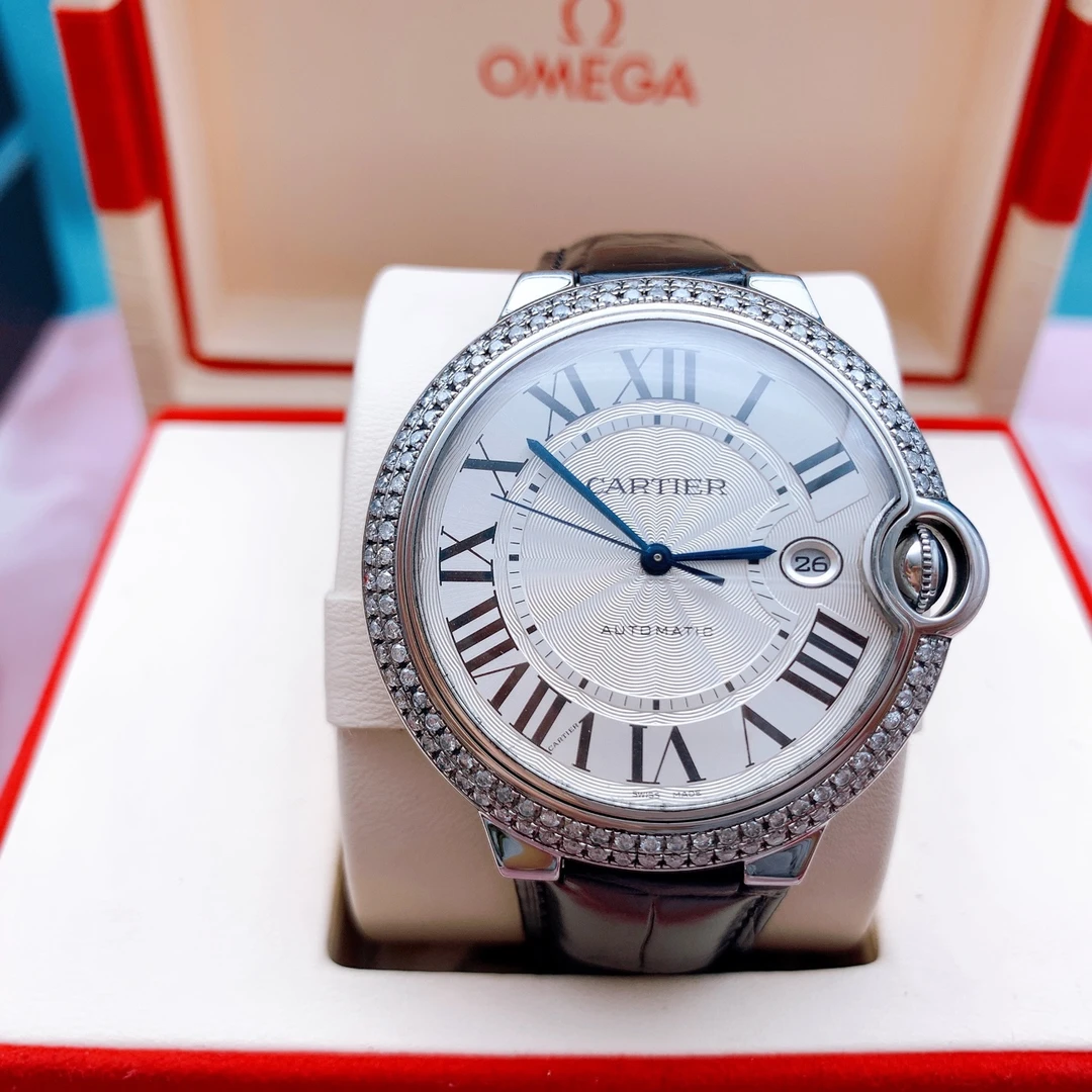 99新 Cartier/卡地亚 蓝气球后钻42口径机械
