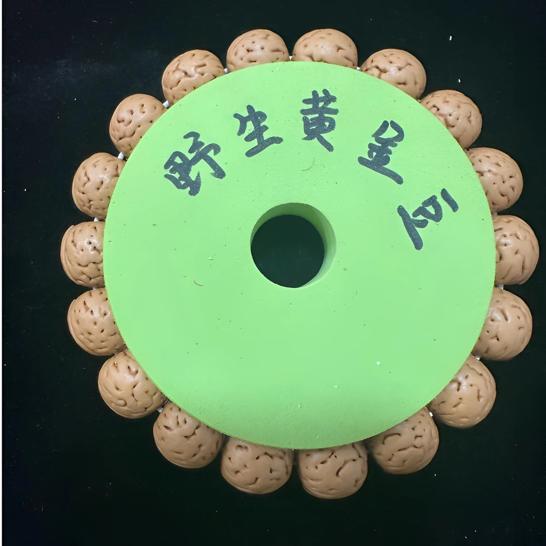 【野生黄金豆】桃核手串