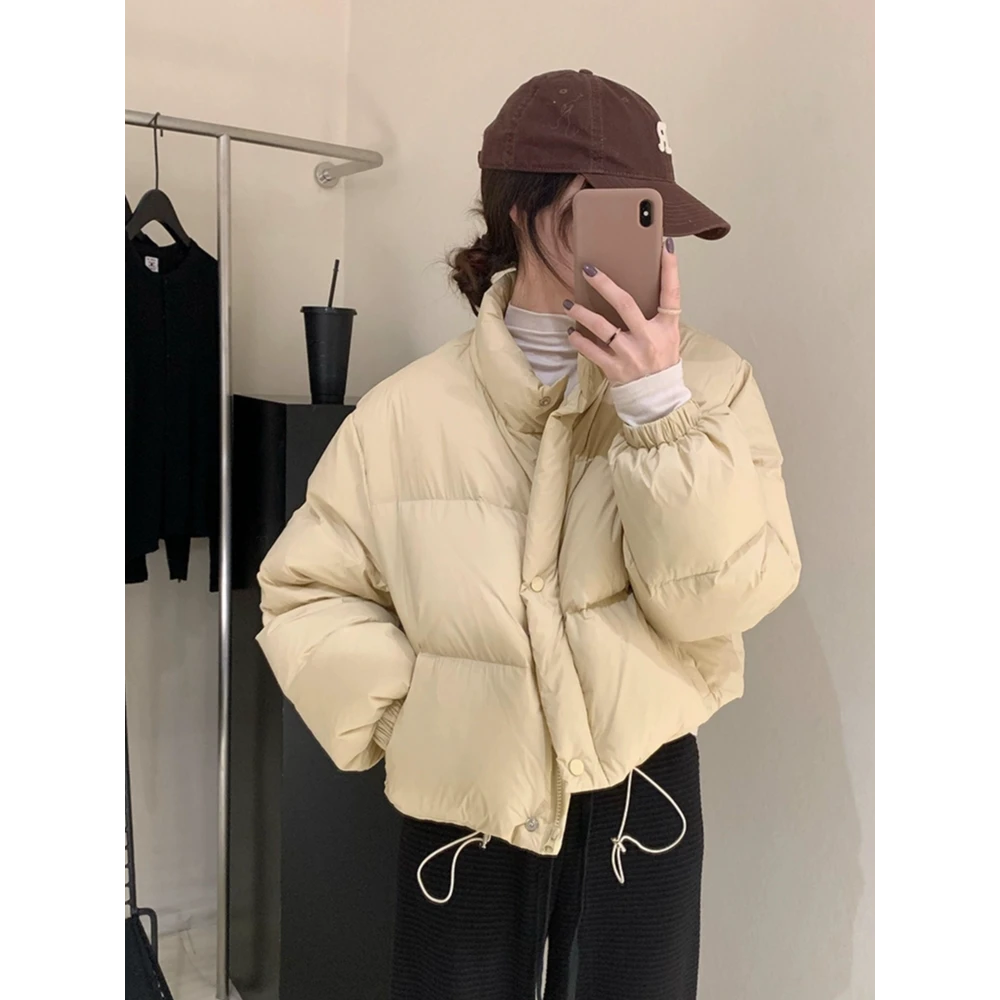 【607】年冬季新款棉服女短款韩系宽松百搭立领加厚保暖面包服外套