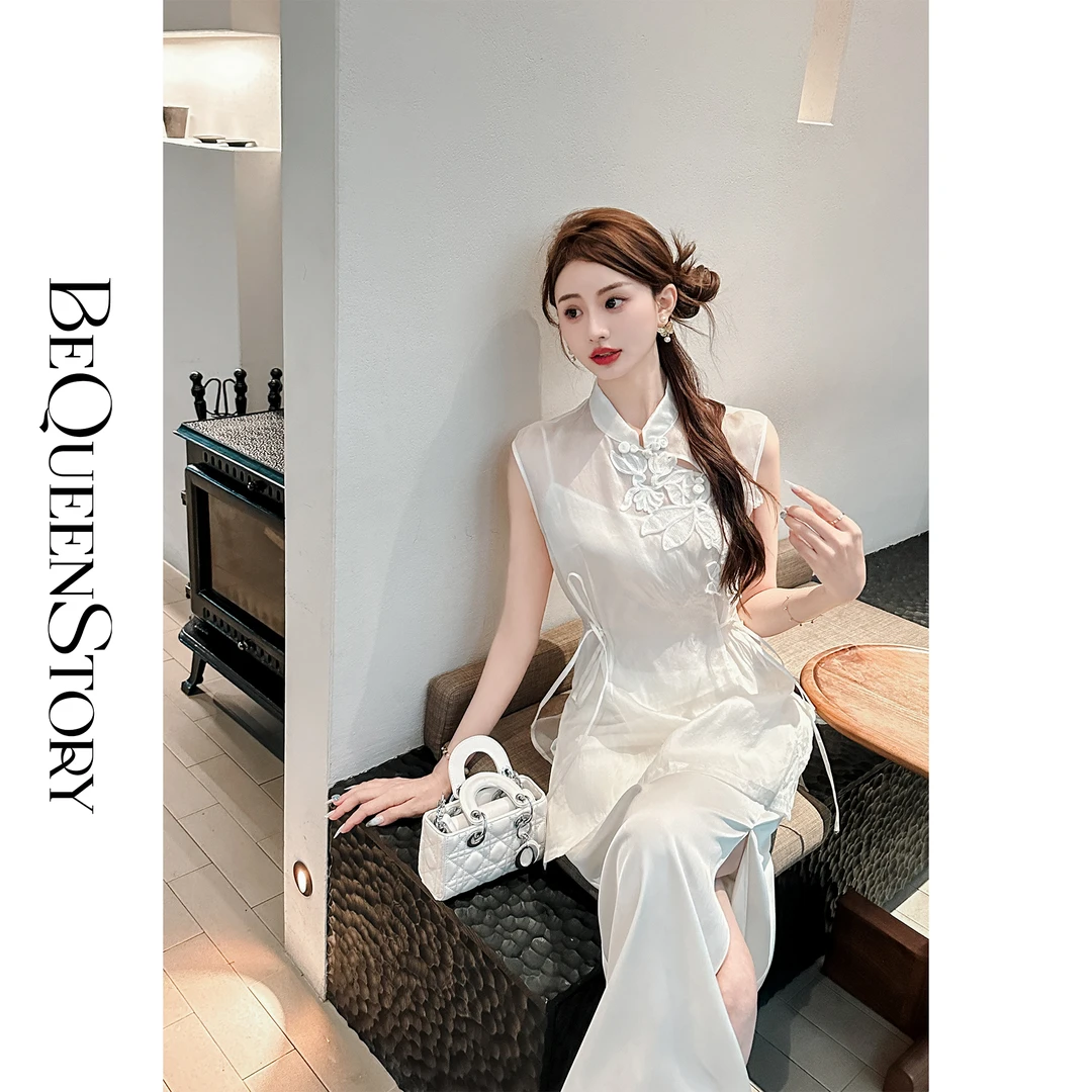 BeQueenStory【纳兰婉香】新中式时尚高定含桑蚕丝手工印花国风上衣