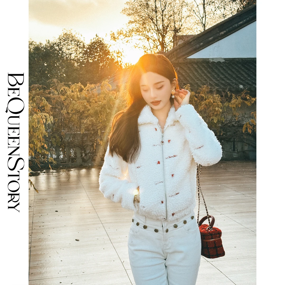 BeQueenStory【雪顶红莓】轻奢优雅时尚百搭防风保暖千金气质外套