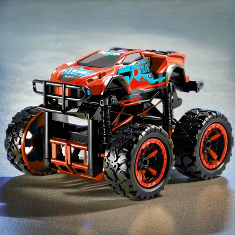 【车盖可拆】合金惯性赛车回力车玩具模型车翻滚特技车四驱旋转礼物