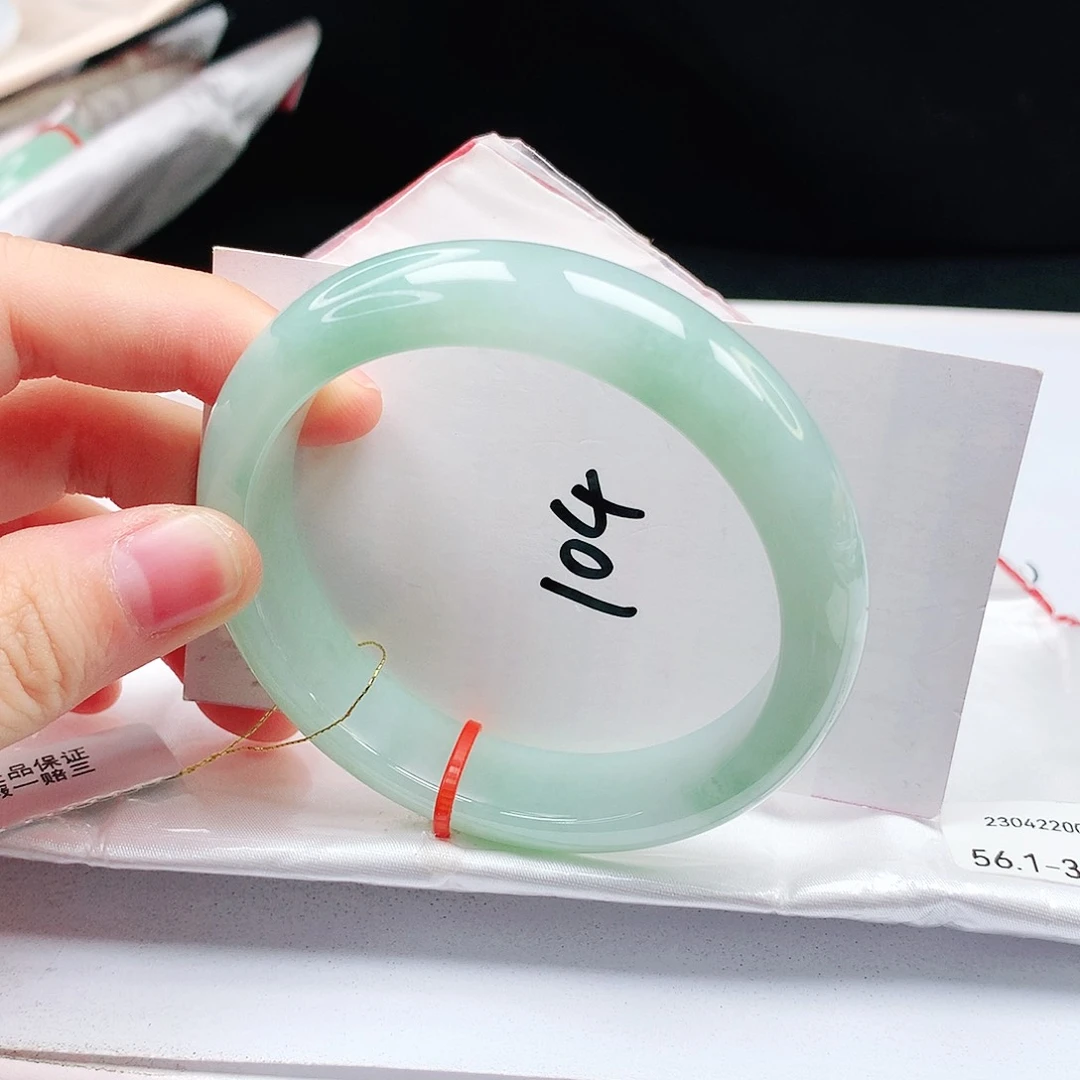 翡翠手镯未镶嵌缅甸天然a货手镯56