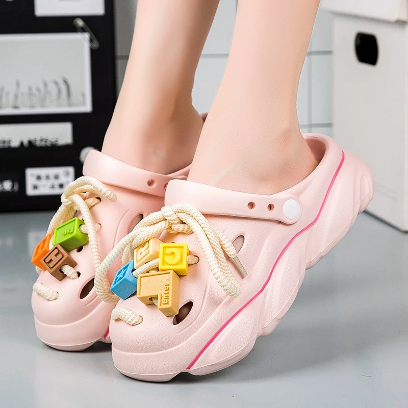 801-1000微瑕洞洞鞋直播过款编号为准EVA女鞋夏季情侣软底防滑