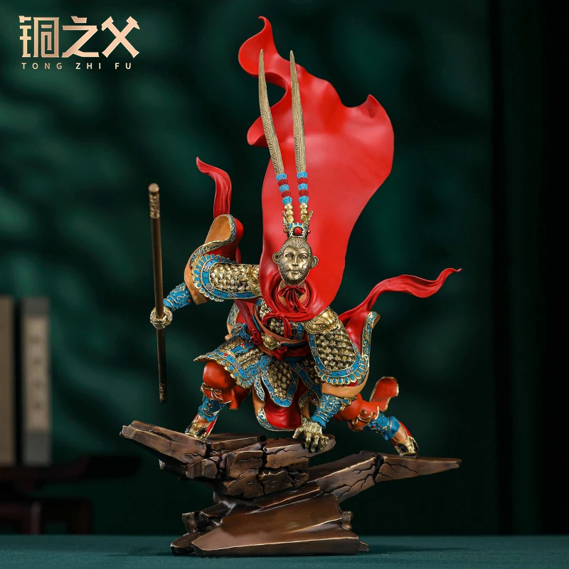 铜之父【惊天动地】西游记全铜神话悟空博古架玄关客厅摆件乔迁礼品