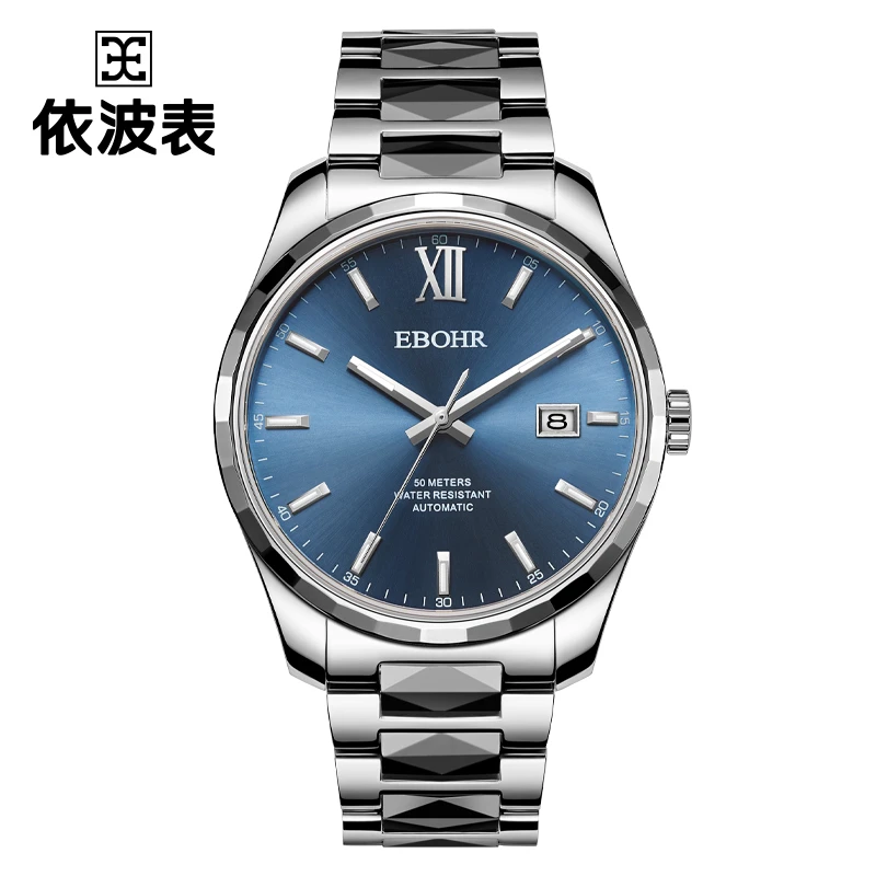 商场同款  依波全自动机械日历钨钢情侣表防水潮流