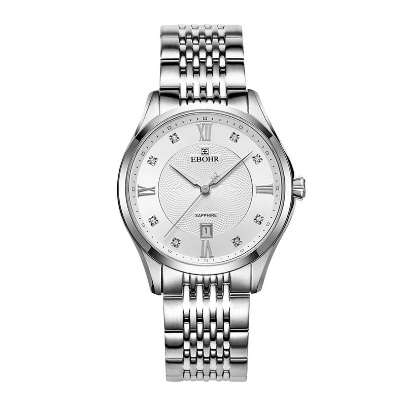 依波表 简约经典 石英   男士全不锈钢防水腕表气质