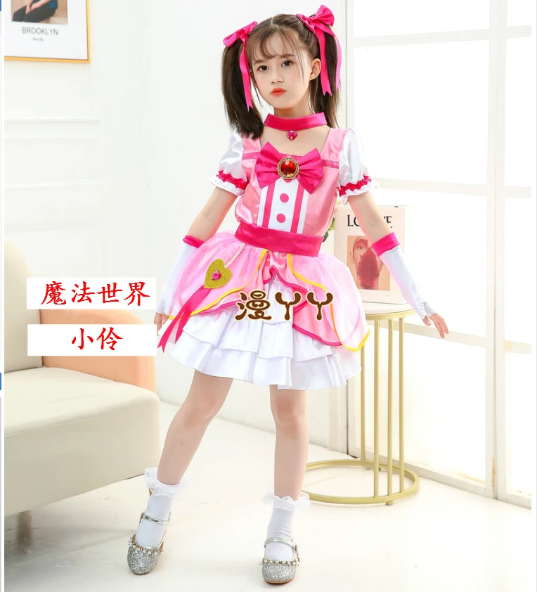 小伶魔法世界2变身裙子欧若拉公主服小玲同款连衣裙儿童cos衣服装