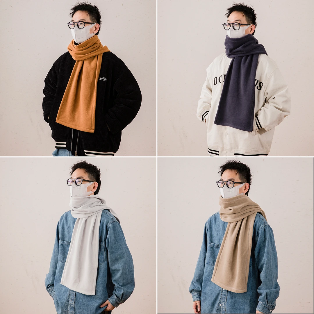 冬季时尚情侣简约保暖长款百搭潮流LUCIFEROUS日系针织围巾 S111