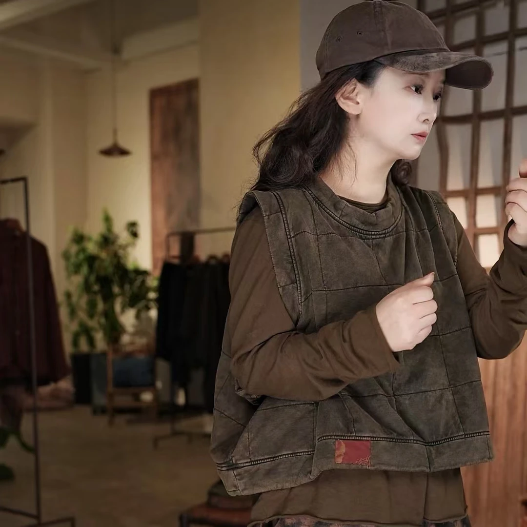 249夹棉贴布马甲52.140