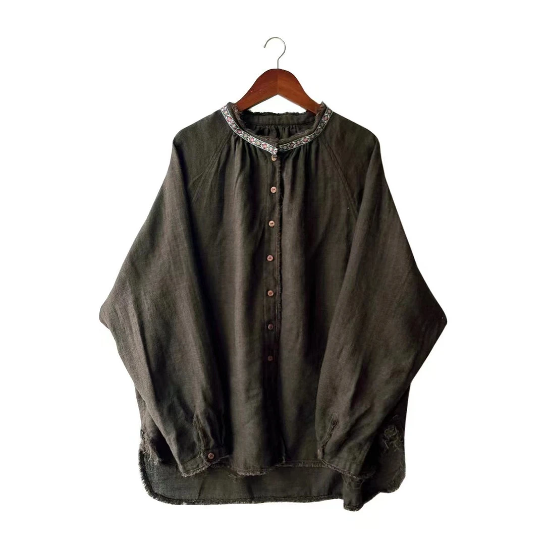 【云雾里】3003复古文艺衬衫