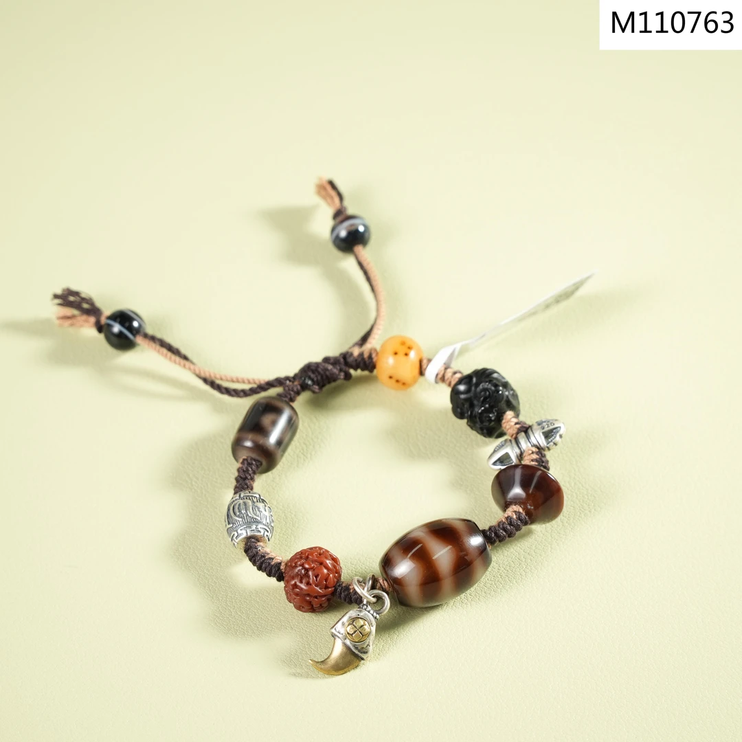 【老掌柜】水纹玛瑙手绳 M110763