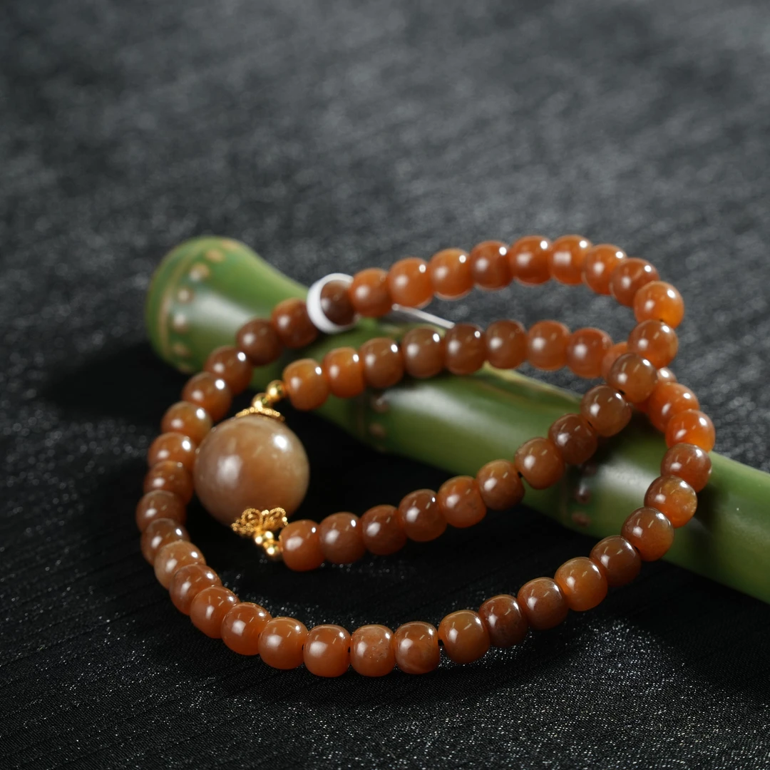 【老掌柜】 糖料双圈/和田玉手串  S080316