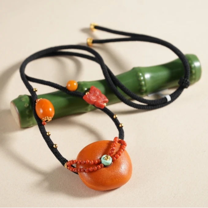 蜜蜡头饰 M072911