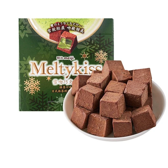 meiji/明治雪吻巧克力-绿茶口味33g/盒