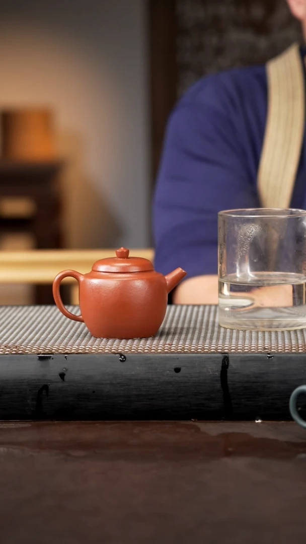 【闪购商品】紫砂茶壶朱泥 巨轮紫砂壶 041