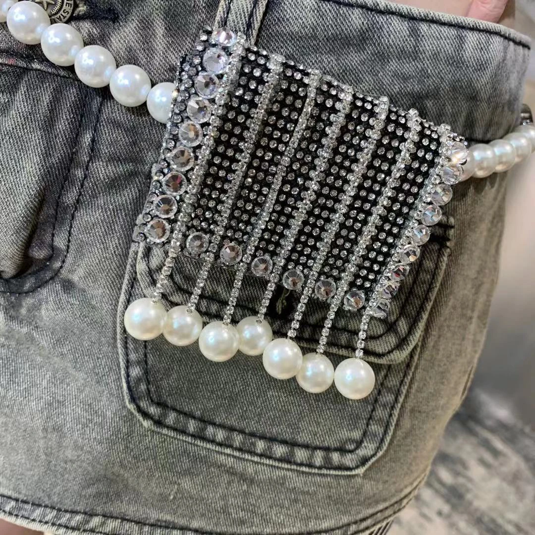 CPA171【新款推荐】重工流苏钻腰链   腰包