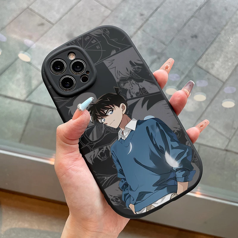 壳学馆工藤新一适用苹果/华为/vivo/小米/oppo手机壳iPhone15磨砂