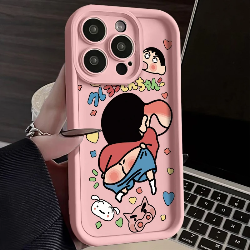 红屁股小新iphone15苹果14promax手机壳华为OPPO荣耀vivo红米13潮