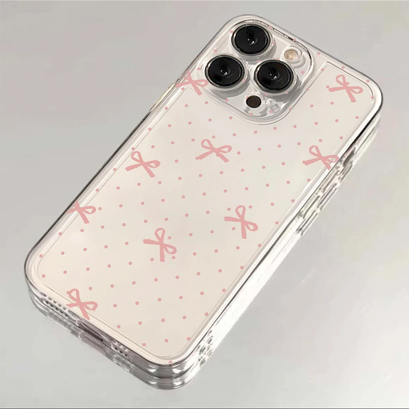 壳马仕小众蝴蝶结适用苹果15手机壳iPhone14华为vivo透明小米OPPO