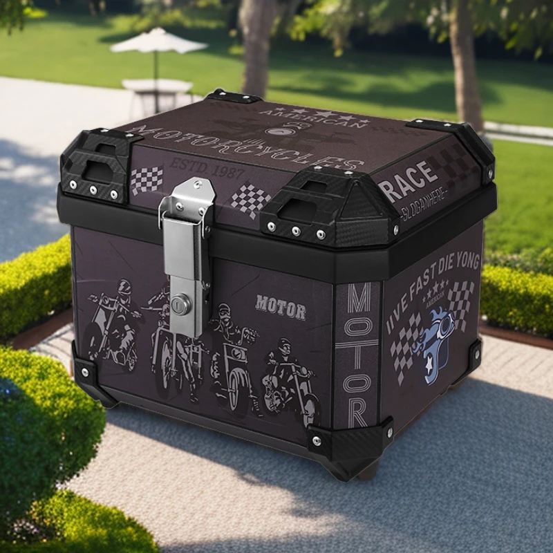 MTN摩托车尾箱防水pp防盗通用九号小牛塑料方箱雅迪电动车后备箱