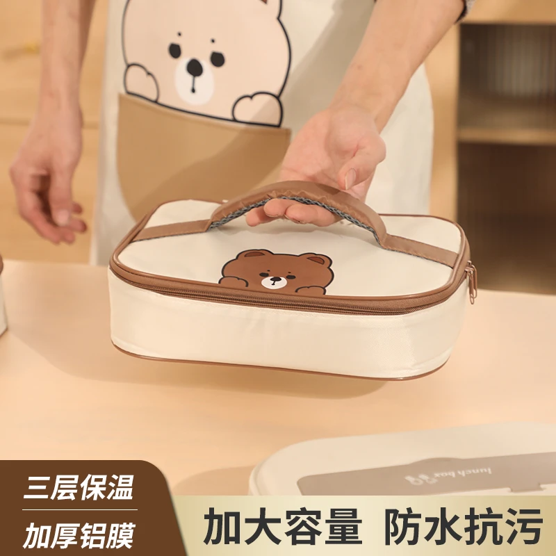 布茂手提上班族学生防水保温袋饭盒袋饭盒手提袋饭盒保温袋