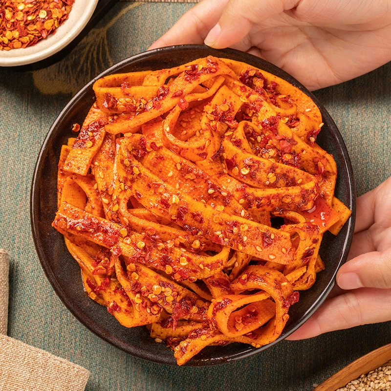 解馋【千张条】香辣爆辣千张条豆腐薄片豆制品下饭菜小零食辣千张条