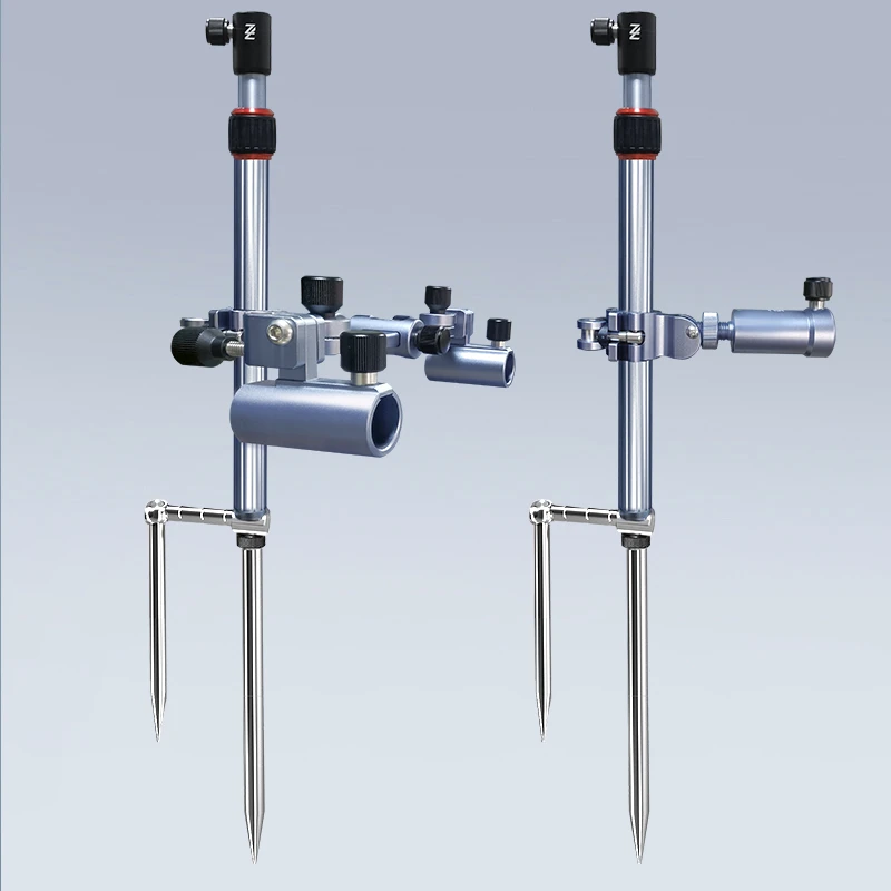 智飞便携式炮台支架多功能地插鱼竿支架饵盘食盒架杆钓椅马扎伴侣