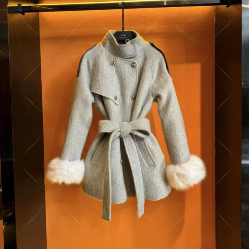 893冬季新款高级感气质百搭外套女时尚气质减龄短款外套女