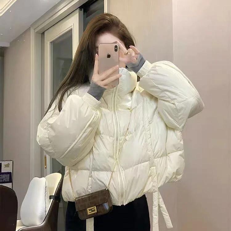 欧货棉衣2023冬季新款短款小个子女韩版宽松气质百搭港风女羽绒服