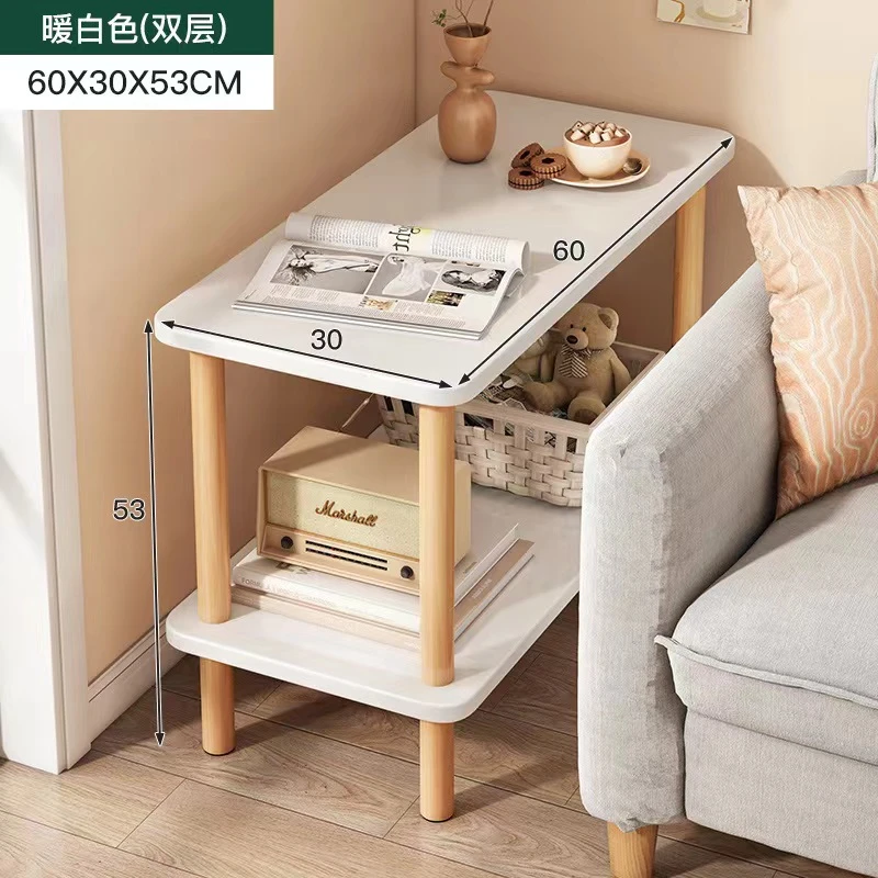 客厅小桌子沙发小茶几家用简易沙发边几卧室床头柜桌出租屋置物架