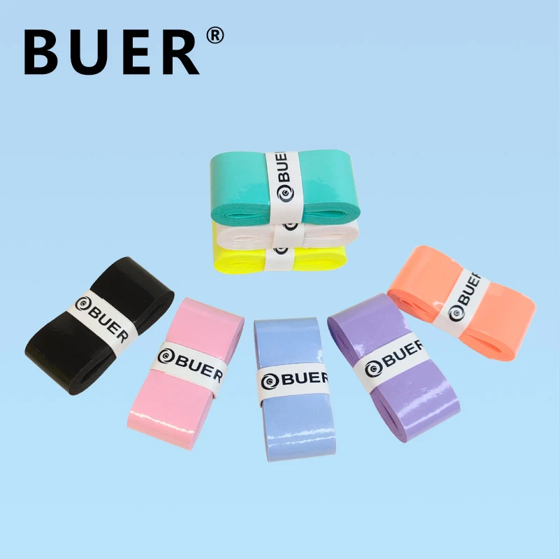 BUER网球拍吸汗带羽毛球手胶粘性高端薄款舒适耐磨防滑手把缠绕带