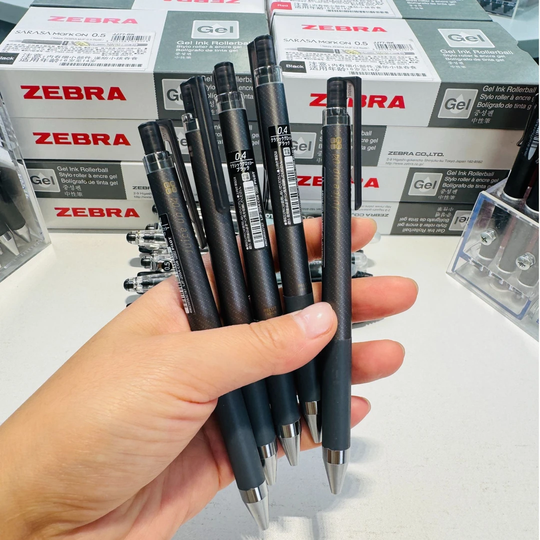 百乐Juice Up中性笔限定格罗斯（5支）整盒0.4MM黑色复古金属色ST
