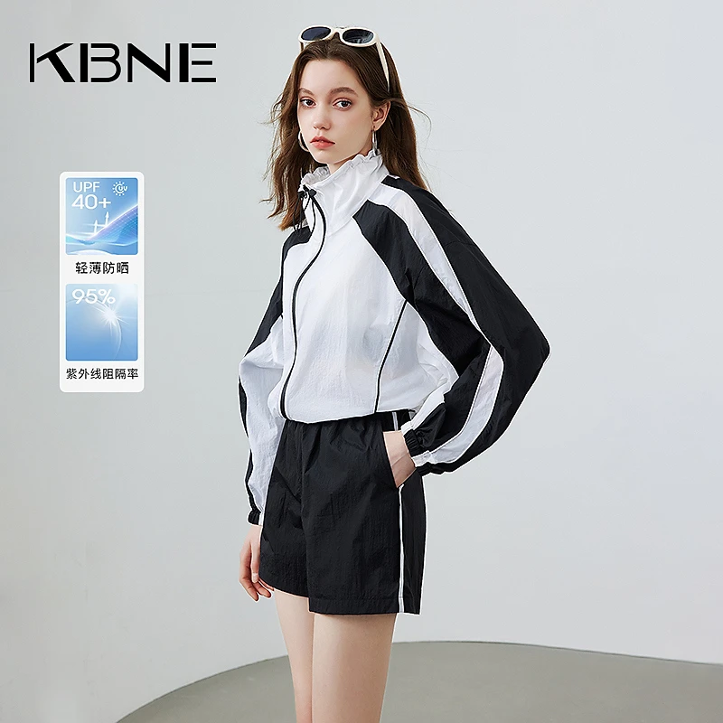 【UPF40+】防晒服外套女小个子运动上衣kbne2024夏季新款防晒衣