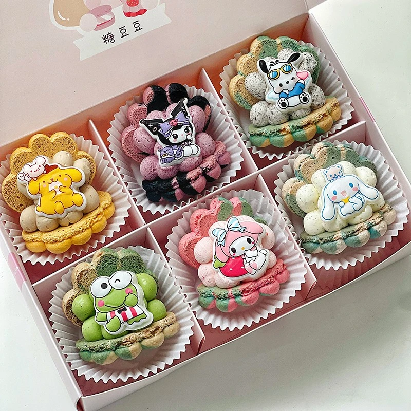 可爱DIY卡通贝壳马卡龙高档零食网红法式甜品西式糕点休闲下午茶