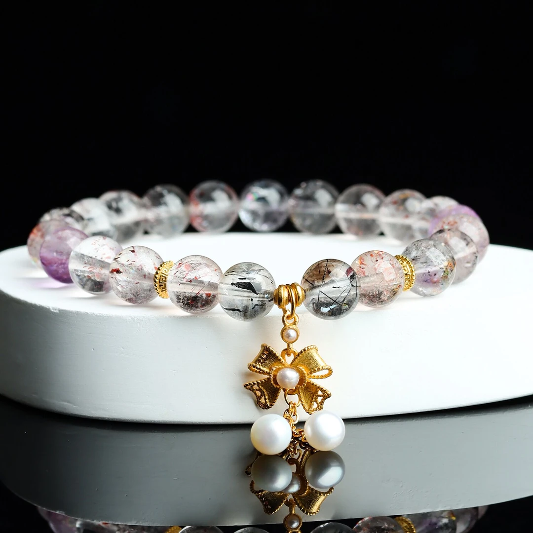 天然超七彼岸花DLY手链 时尚简约 三轮骨干超七 多样性发货