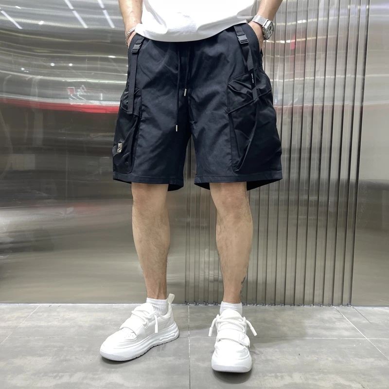 2024夏季男士潮牌多口袋休闲裤短裤潮流时尚薄款百搭日系宽松男款