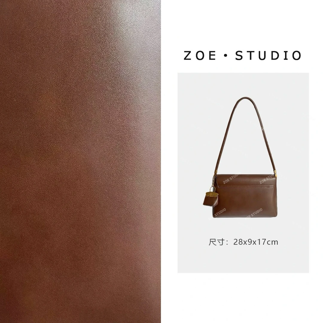 【佐伊甄选】SKL-7208-摩卡色轻奢女士时尚气质通勤小众腋下斜跨包