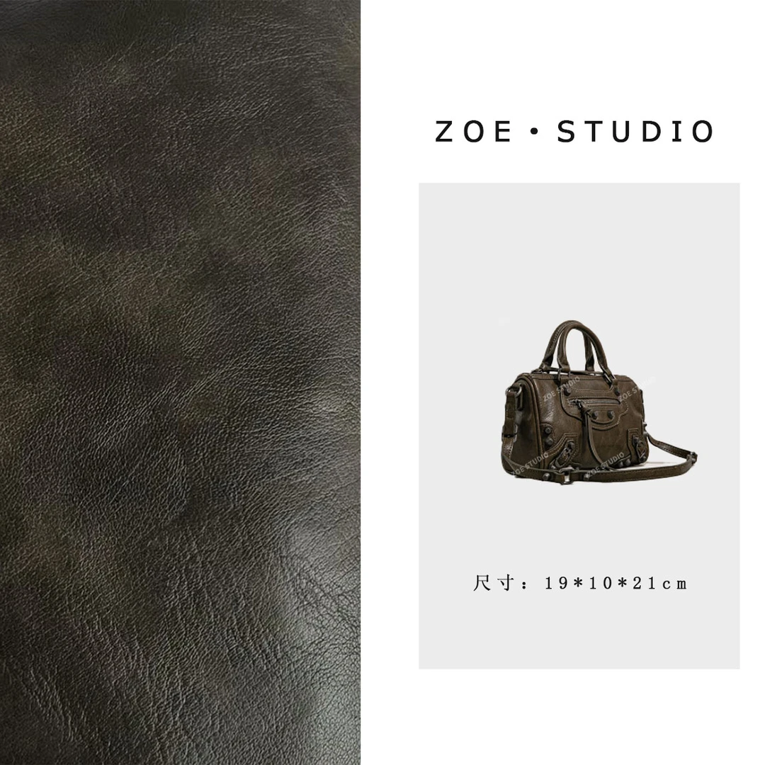 【佐伊甄选】SK-62635-复古橄榄轻奢女士时尚气质经众腋下斜跨包包