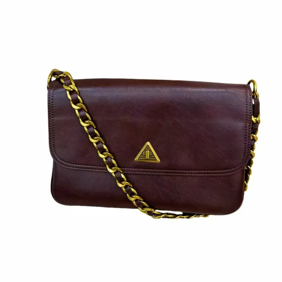 【佐伊甄选】QYX-9632-可可棕春秋韩版时尚单肩手提女包夏季小香风