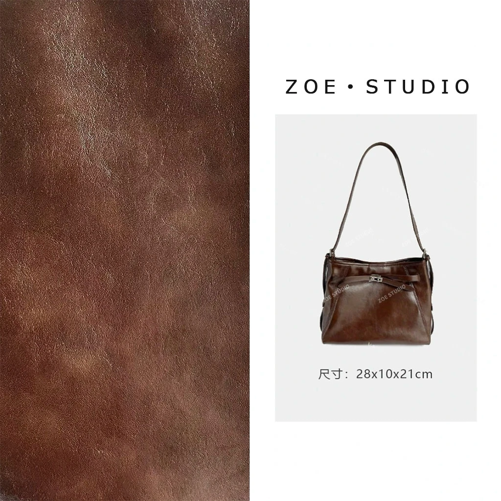 【佐伊甄选】SK-82623-黑糖咖啡轻奢女士时尚百搭单肩腋下斜挎包包