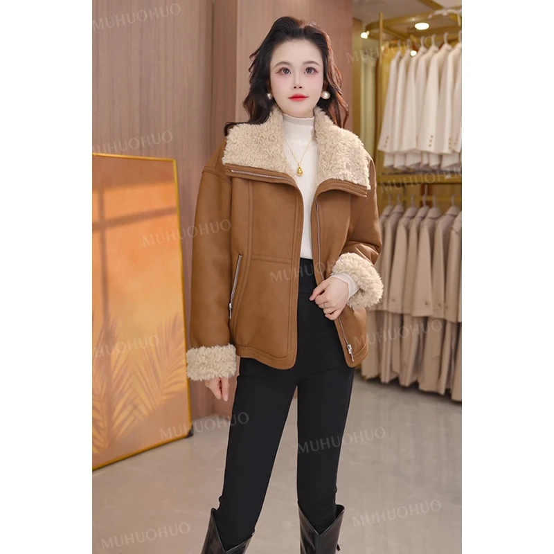 女装2024冬季新款气质时尚显瘦宽松加绒百搭韩版加厚短外套