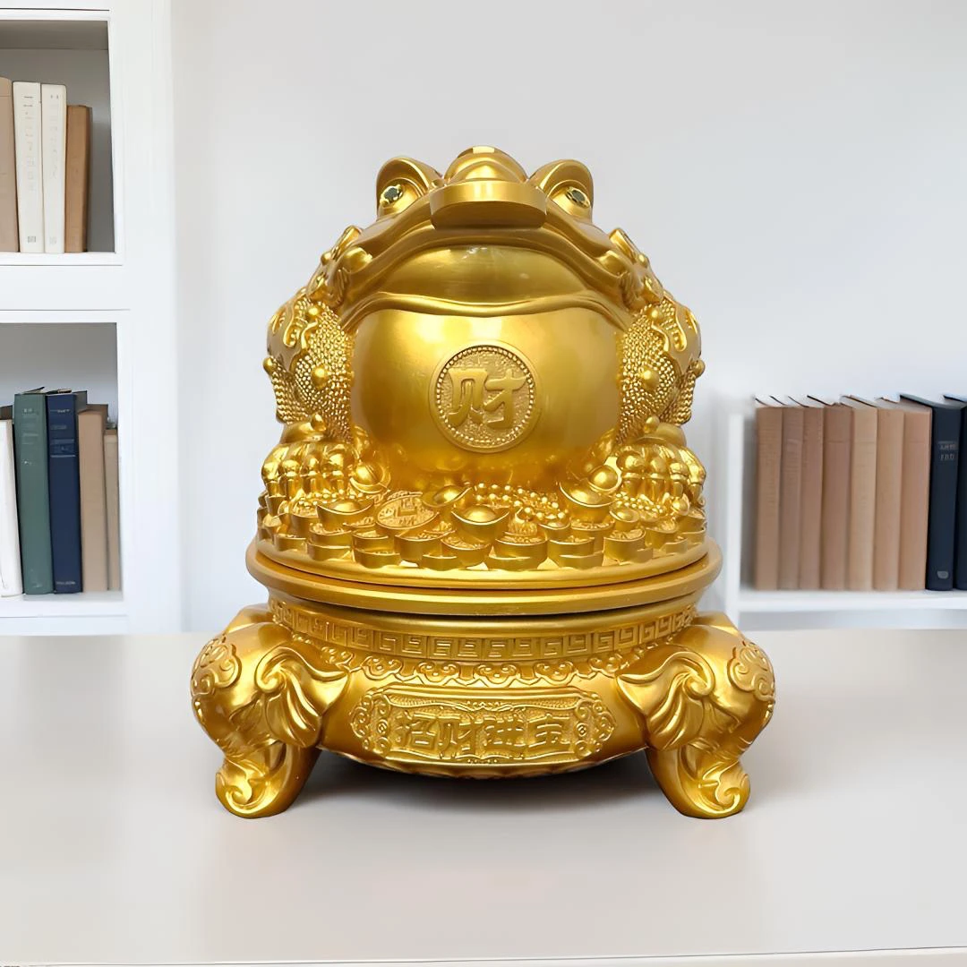 XDH招财进宝金蟾/家居商业空间办公室店铺摆件【长27高30厘米】