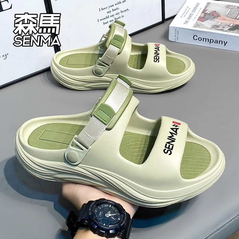 森马凉鞋男款夏季外穿防滑防臭两用凉拖开车运动厚底沙滩拖鞋大码