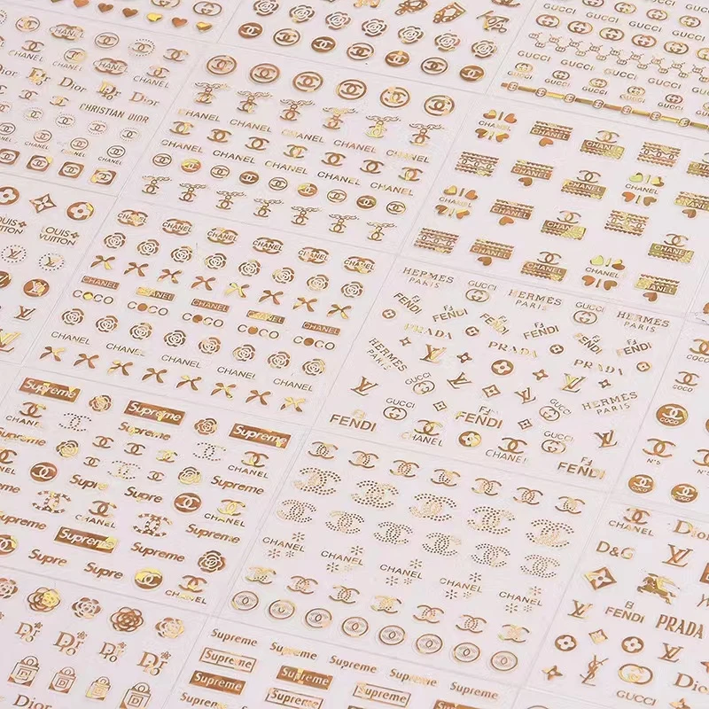 大牌烫金贴纸30张